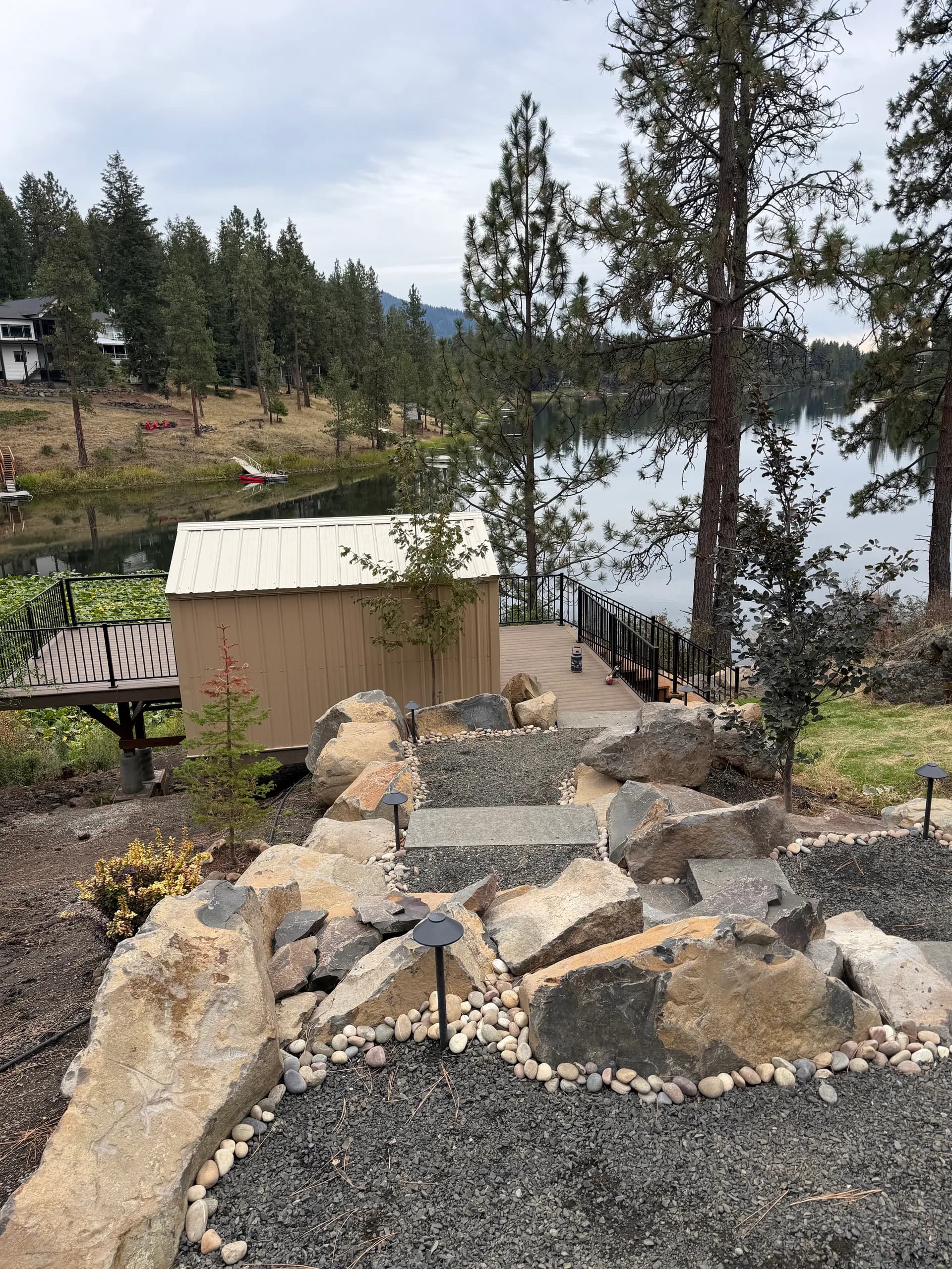 little shed by the lake