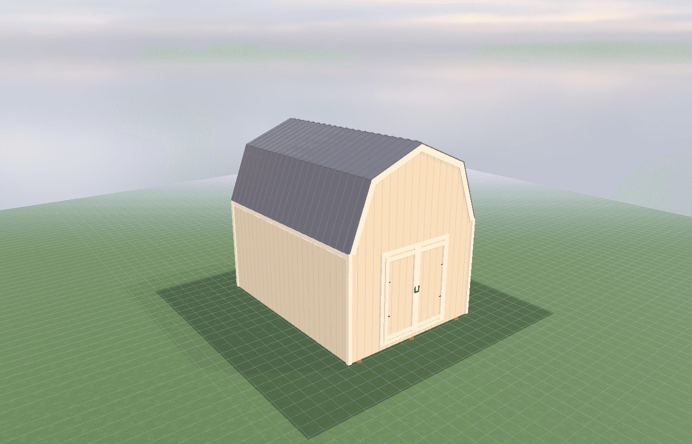 Exterior detail of a 12x16 Lofted Barn shed for Building A Tackle Room Storage Systems Anglers Actually Use