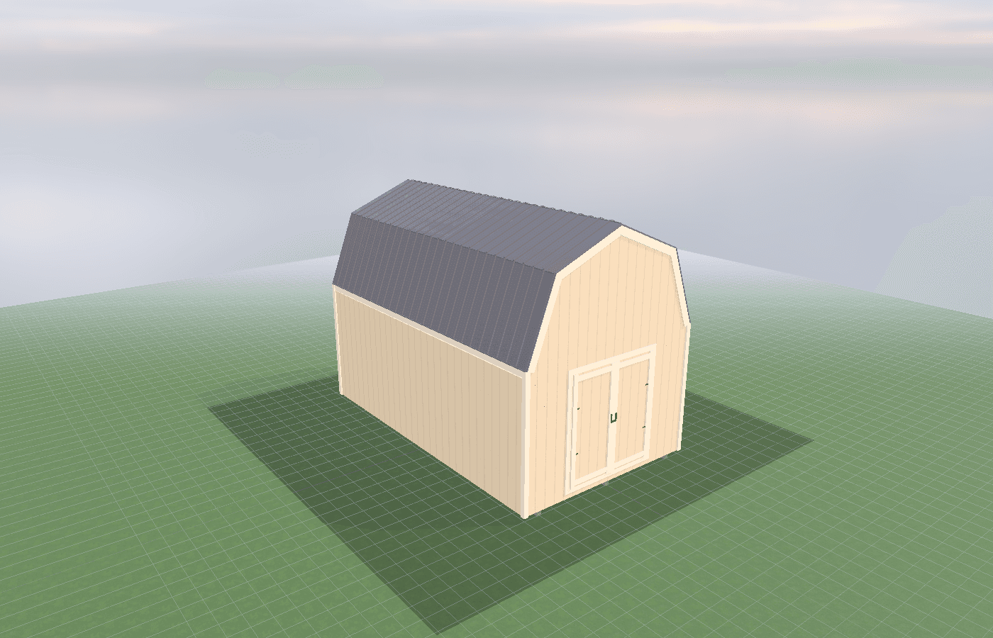 Exterior detail of a 12x20 Lofted Barn shed for Features Lofts