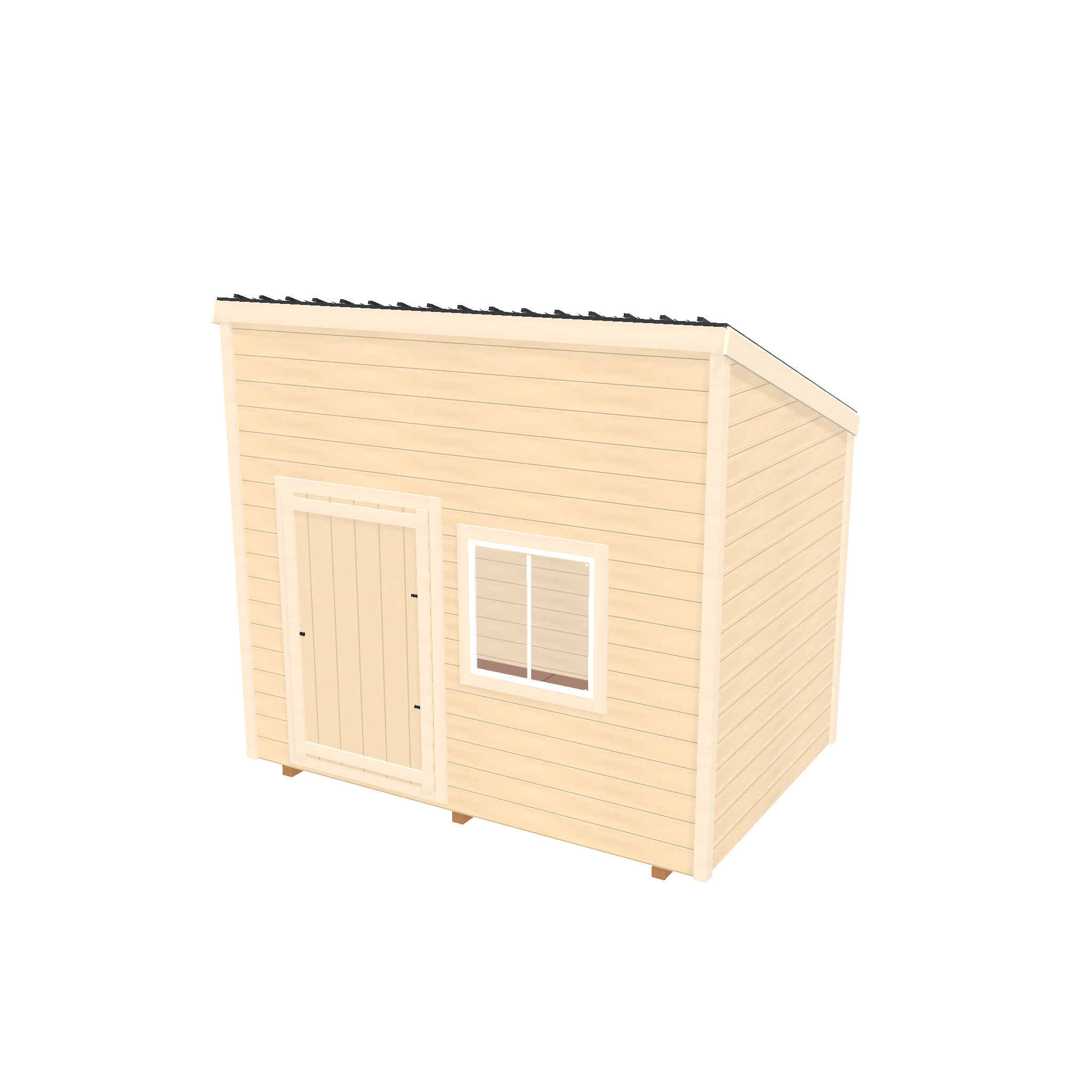 Mini modern shed model placeholder for winter maintenance guide