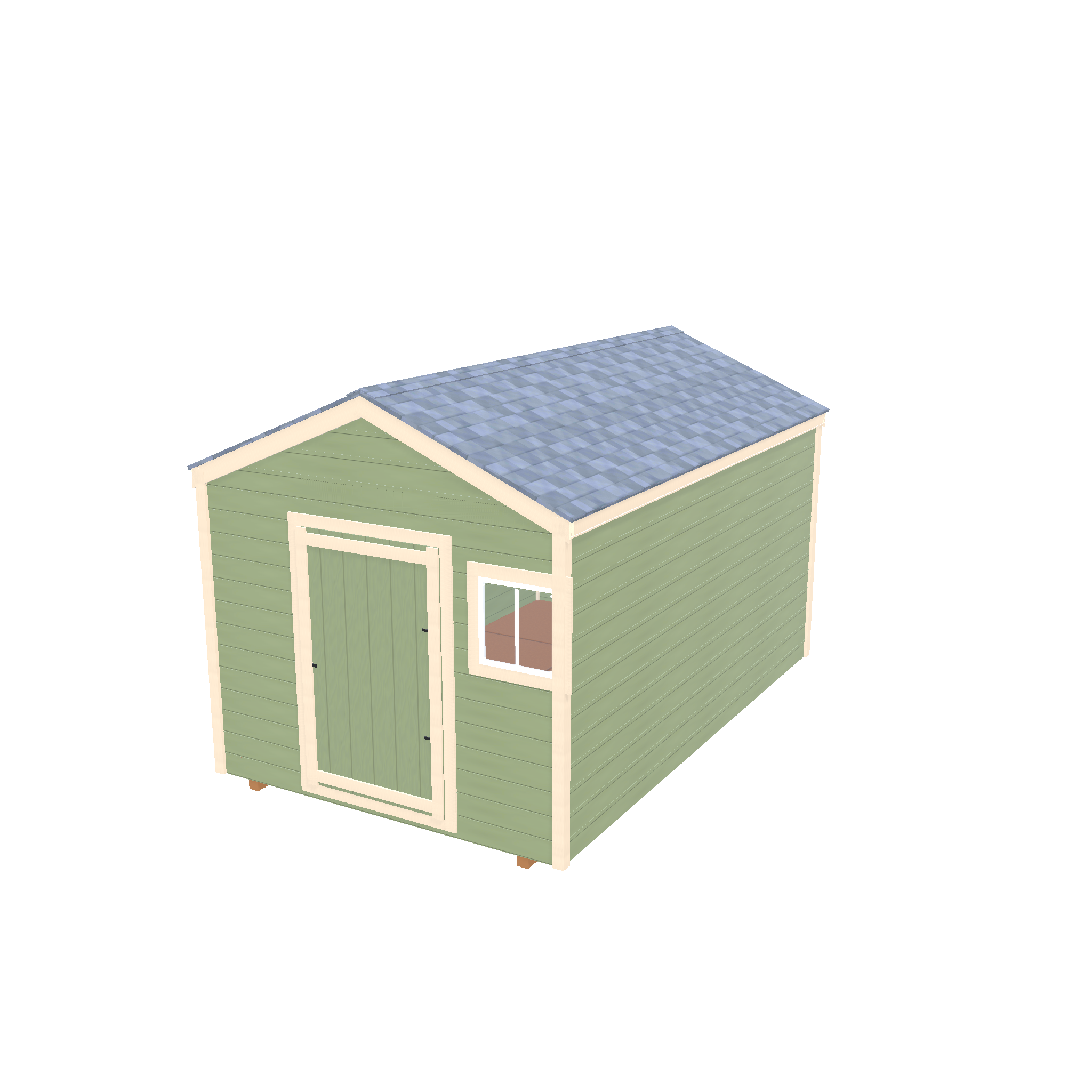 Standard gable shed model placeholder for foundation planning guide
